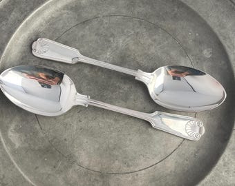 EPNS A1 Silver Plate Cutlery - FIDDLE THREAD and Shell Design