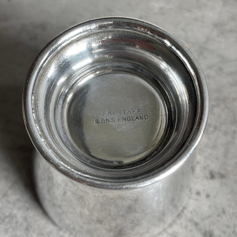 Vintage Silver Plated Egg Cup. Falstaff silver plate. Breakfast Table. Downtown Abbey. image 6