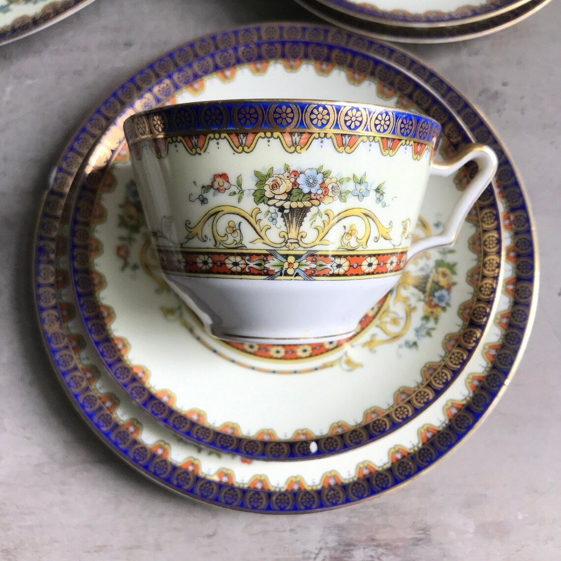 Vintage Kokura China Afternoon Tea Set. Set of 3 Cups and Etsy UK