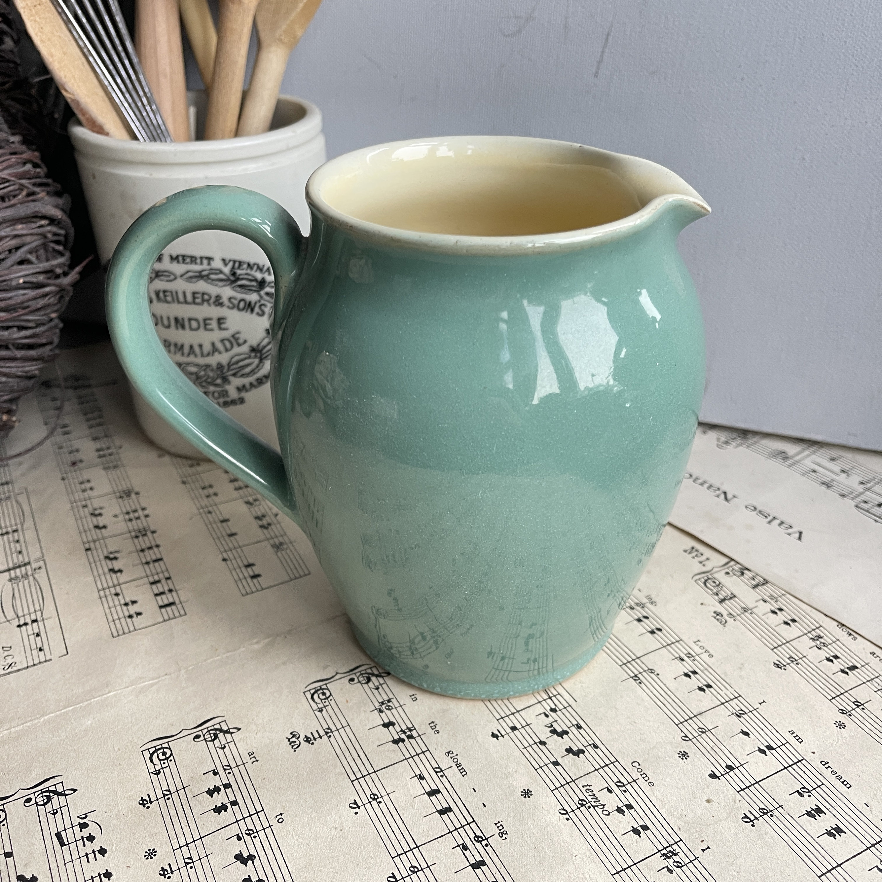 Vintage Denby Stoneware Jug. Pitcher. Manor Green. Mid Century - Etsy