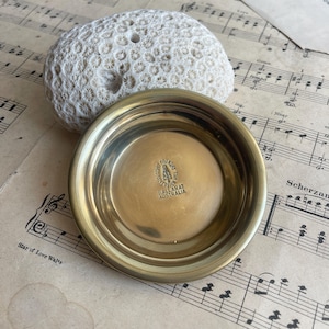 Vintage brass Soho Foundry Sovereign Hill Ballarat Australia Miniature Panning Dish Shaped Bowl