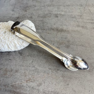 Antique Large Sugar Tongs. Silver Plated Ice Tongs. Royal George Hotel
