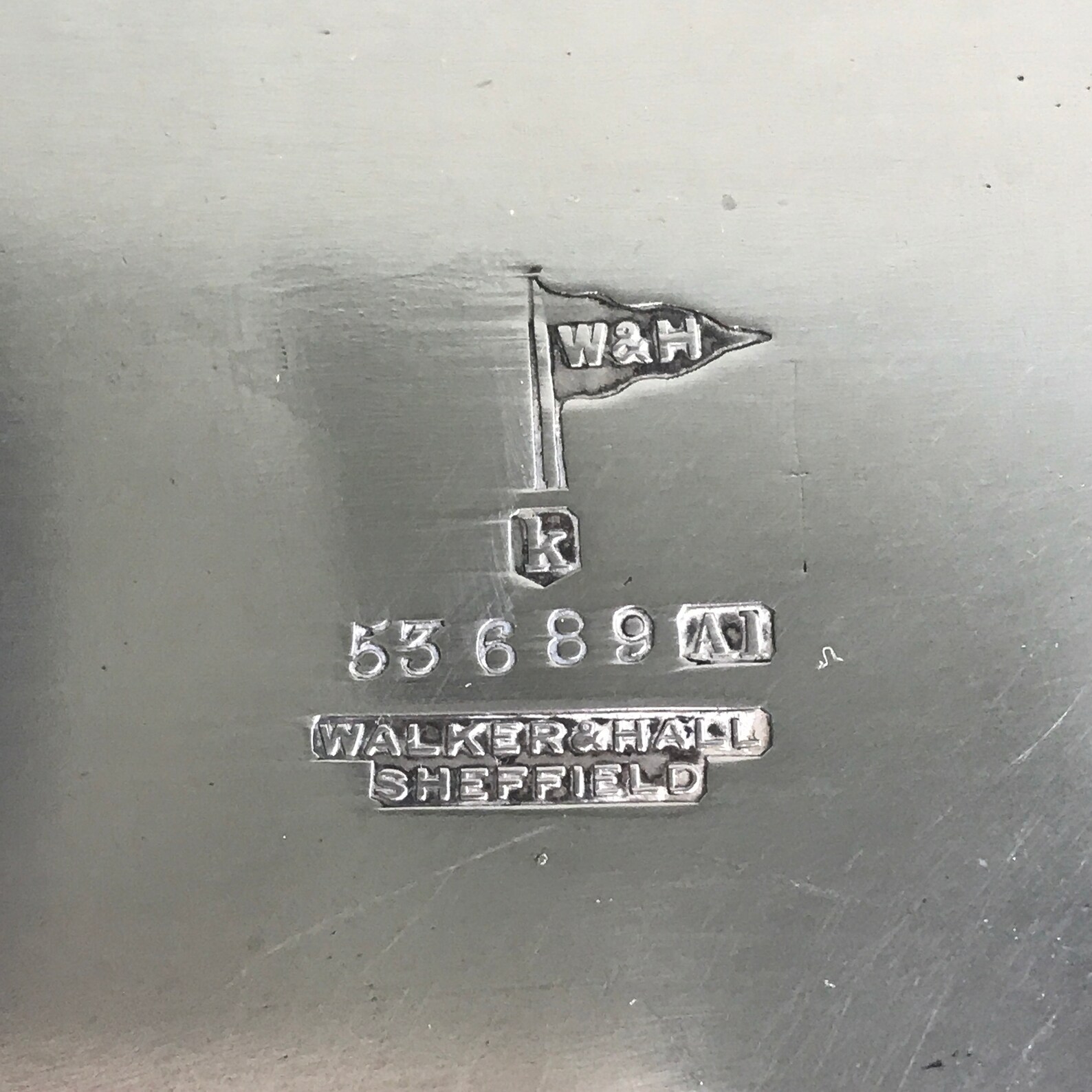 Vintage Silver Plated Tray Walker and Hall Square Etsy UK