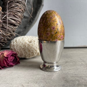 Vintage Silver Plated Egg Cup. Falstaff silver plate. Breakfast Table. Downtown Abbey. image 2