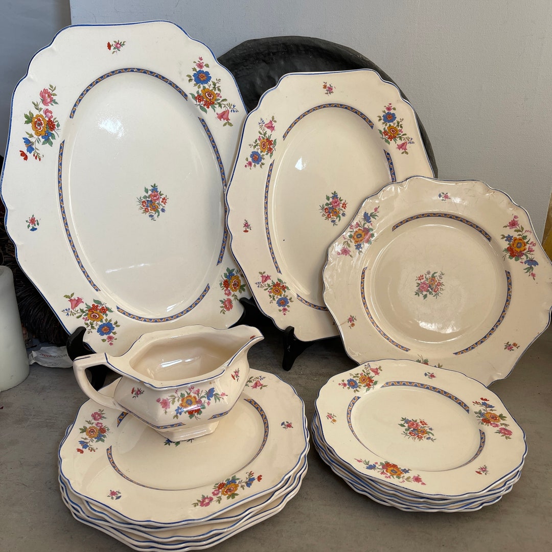 Vintage John Maddock & Son Sandwich Set Minerva Pattern Afternoon Tea