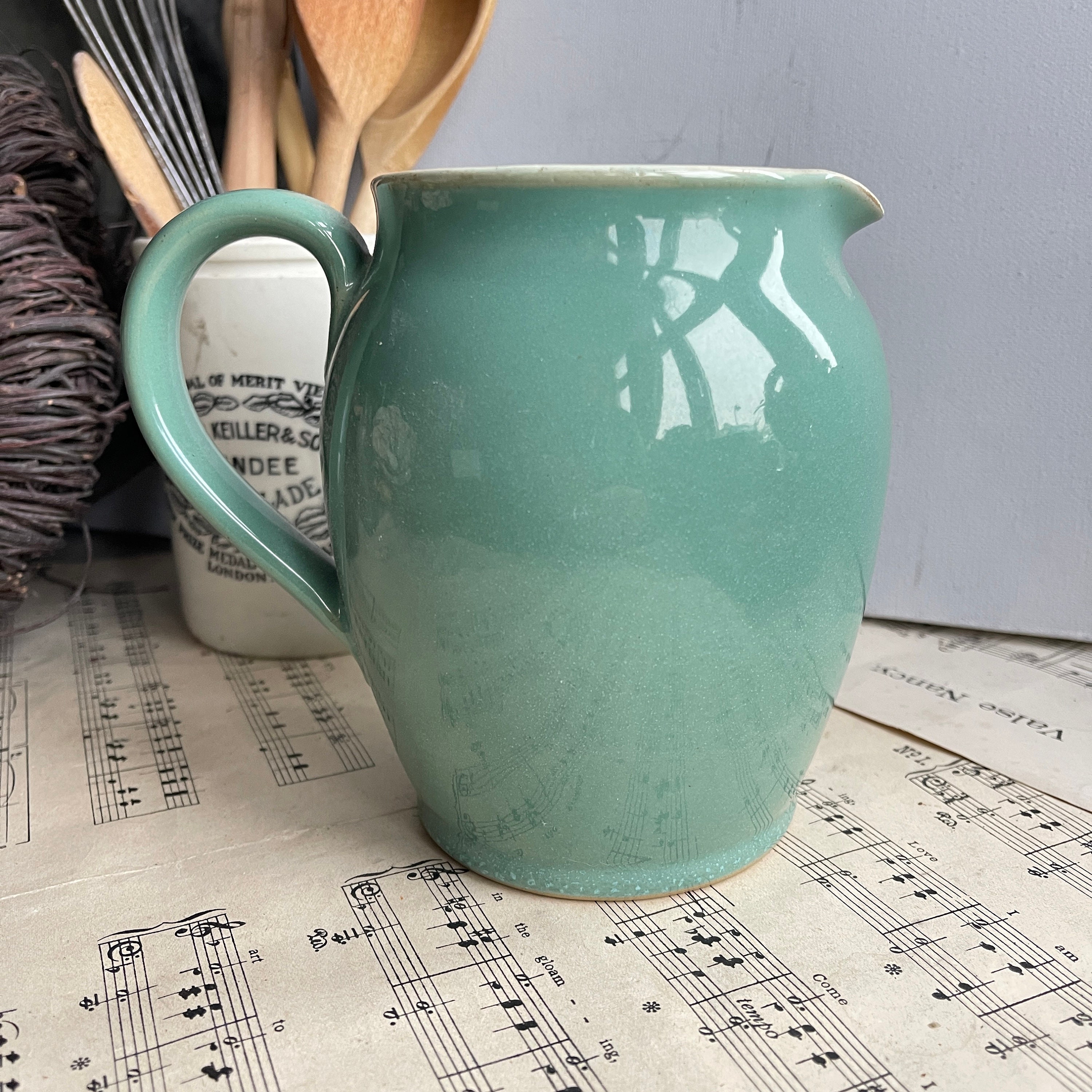 Vintage Denby Stoneware Jug. Pitcher. Manor Green. Mid Century - Etsy