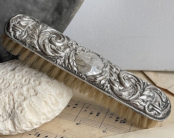 Vintage Silver Topped Clothes Brush. Broadway Silversmiths