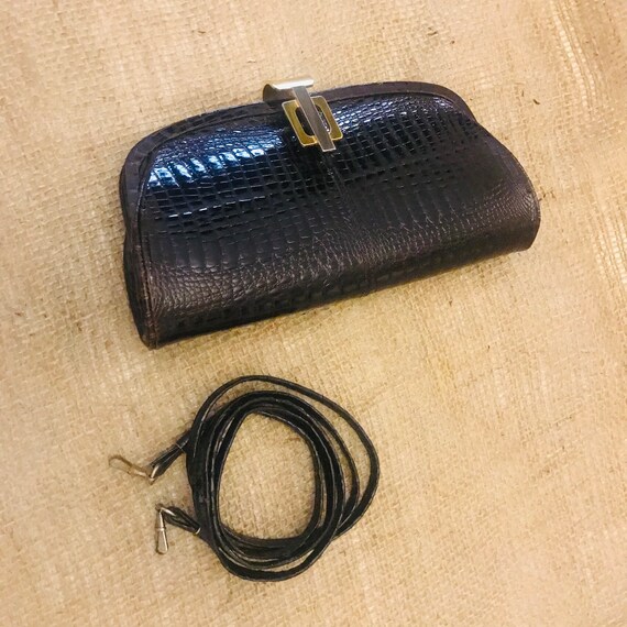Vintage Elegant Black Leather Women\'s Bag Beautiful, Elegant, High-quality Vintage Handbag, Black  main image 3