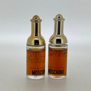 2 miniature vintage Moschino 1987 EAU DE TOIETTE 4 ml