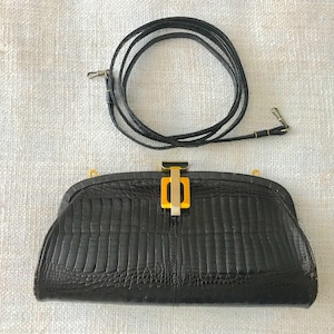 Vintage Handtasche Echtleder Theater Handtasche