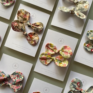 Liberty of London Bunny Hair Ties: Floral Hair Accessories