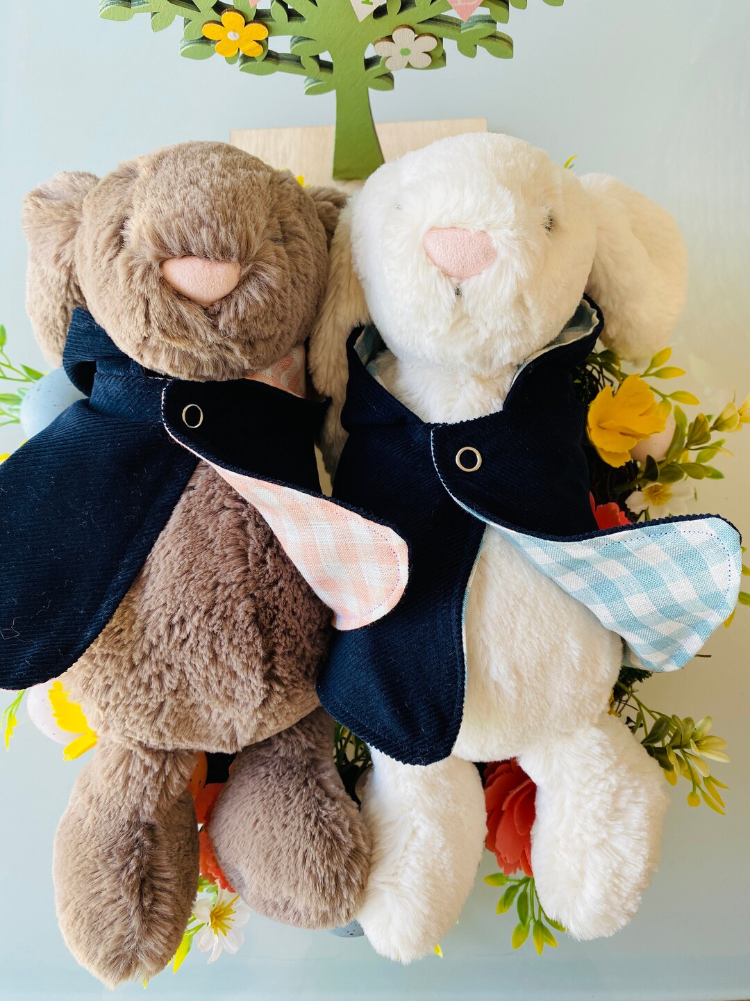 Jellycat Bunny Winter Cape, Liberty of London, 30cm Jellycat Clothes Etsy