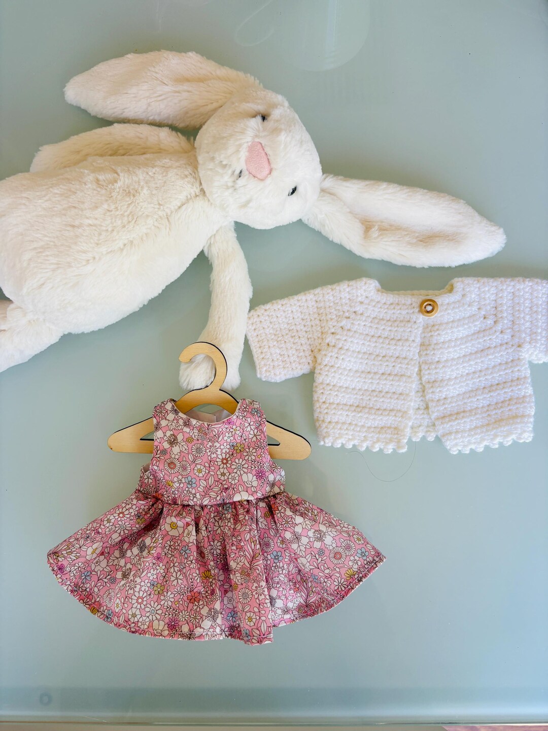 Bunny / Rabbit Dress Set, 30cm Jelly, Liberty of London Dress and Sweet ...