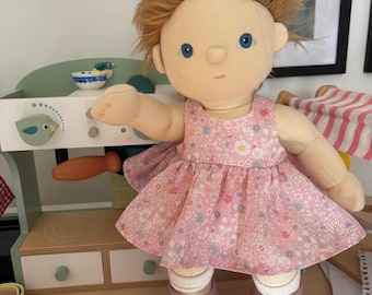 Liberty London Dinkum Doll Dress & Bow Clip: Dolly Mix Floral