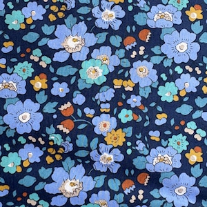 Liberty of London Tana Lawn Betsy blue sparkle