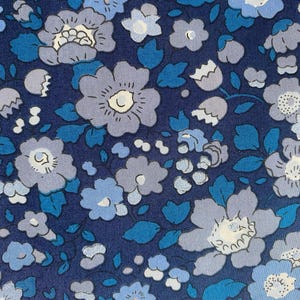 Liberty of London Tana Lawn Betsy blue sparkle