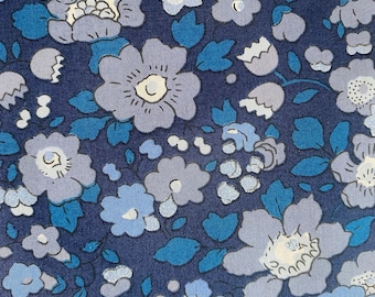 Liberty of London Tana Lawn Betsy blue sparkle