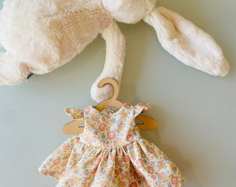 Jellycat rabbit dress, 30cm Jellycat, Liberty of London dress,