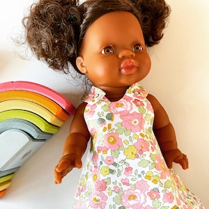 38 cm minilandpop, paola reina, minikane, jurkenset - Liberty of London Organic Betsy, roze