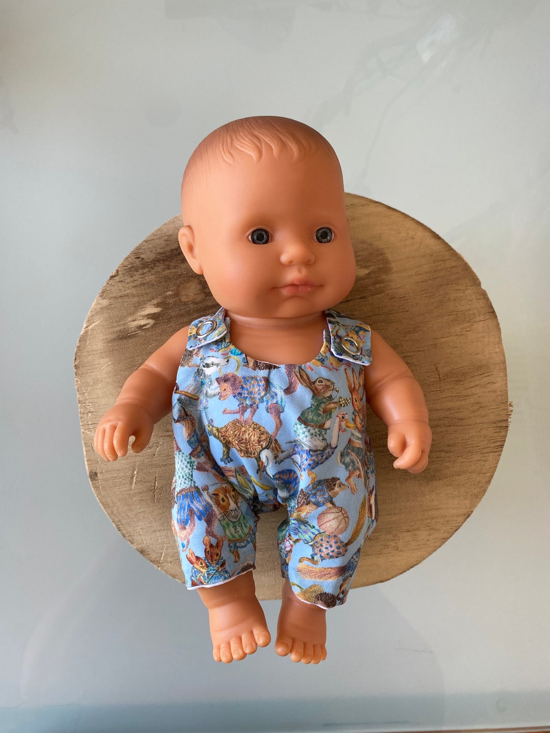 Miniland 21 Cm Doll Romper Liberty of London Hullabaloo Boy Etsy