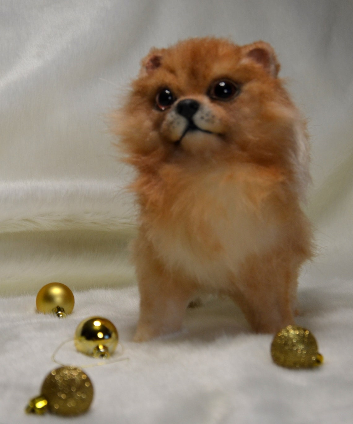 Realistic Plush Toy Pomeranian Puppy kashtanka Etsy