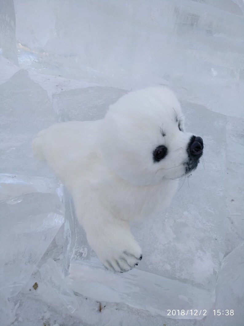 Animal Realistic Plush toy Fur Seal Pup Teddy. Etsy