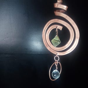 Copper Spiral Sun Catcher