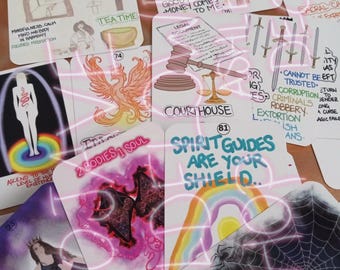 Oracle Deck Beyond The Mist & Shadow. Spiritual growth. Karmic Energy. Spirit Messages.