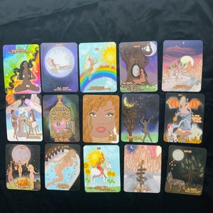 le deck Oracle MYSTIC QUEST. 55 cartes. Transformation. Messages divins. Travail de l'ombre. L'alchimie.