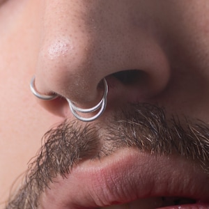 Fake Septum Ring, Fake Septum Nose Ring, Faux Septum Ring, Fake Septum, Fake Septum Ring, Septum, Septum Piercing, NO PIERCING NEEDED