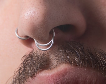 Fake Septum Ring, Fake Septum Nose Ring, Faux Septum Ring, Fake Septum, Fake Septum Ring, Septum, Septum Piercing, NO PIERCING NEEDED