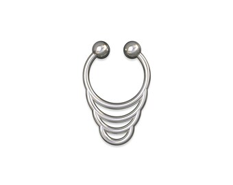 Septum Piercing, Unique septum rings, silver septum rings, cool septum ring, Septum nose ring, Septum jewelry, Septum Rings, small septum
