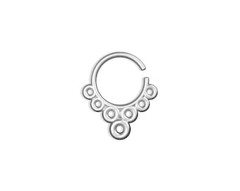 Septum Piercing, Unique septum rings, silver septum rings, cool septum ring, Septum nose ring, Septum jewelry, Septum Rings, small septum