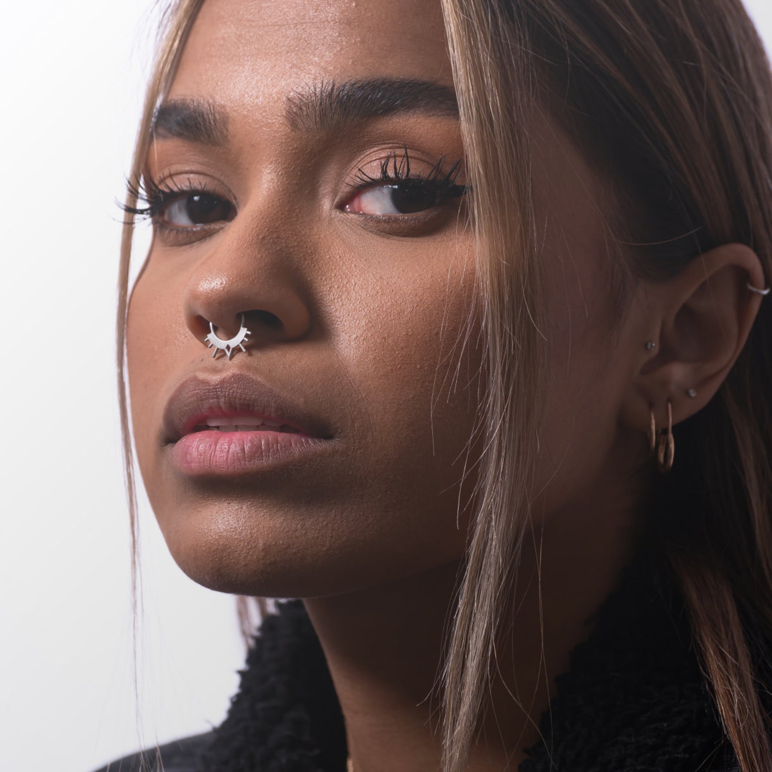 Septum Piercing Unique Septum Rings Silver Septum Rings Etsy