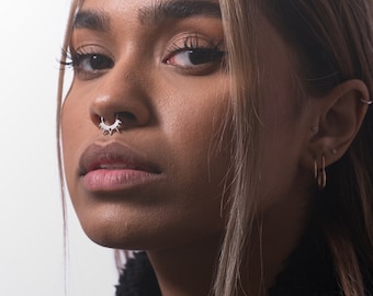 Septum Piercing, Unique septum rings, silver septum rings, cool septum ring, Septum nose ring, Septum jewelry, Septum Rings, small septum