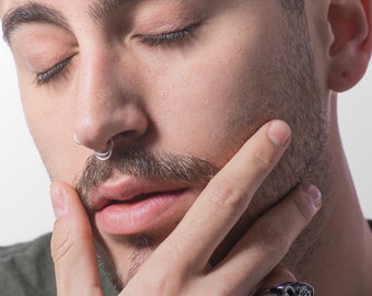 Septum Piercing, Unique septum rings, silver septum rings, cool septum ring, Septum nose ring, Septum jewelry, Septum Rings, small septum
