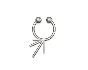 Septum Piercing, Unique septum rings, silver septum rings, cool septum ring, Septum nose ring, Septum jewelry, Septum Rings, small septum