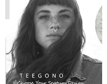 Septum Piercing, Unique septum rings, silver septum rings, cool septum ring, Septum nose ring, Septum jewelry, Septum Rings, small septum