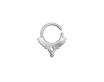 Septum Piercing, Unique septum rings, silver septum rings, cool septum ring, Septum nose ring, Septum jewelry, Septum Rings, small septum