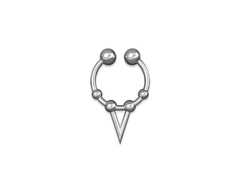 Septum Piercing, Unique septum rings, silver septum rings, cool septum ring, Septum nose ring, Septum jewelry, Septum Rings, small septum