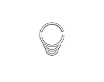 Septum Piercing, Unique septum rings, silver septum rings, cool septum ring, Septum nose ring, Septum jewelry, Septum Rings, small septum