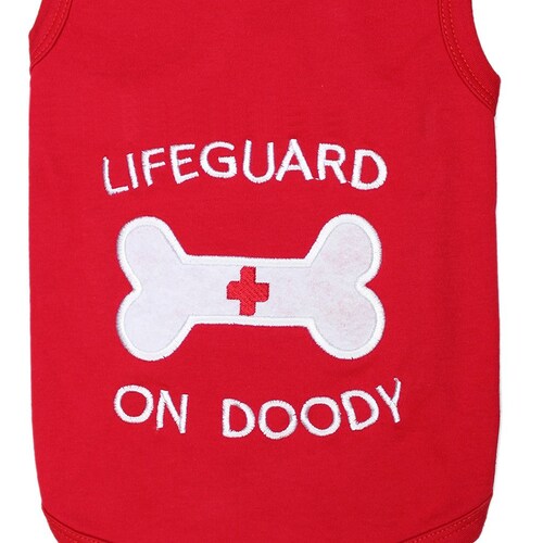 Lifeguard Dog Tshirt for Dogs Cats Pets Clothes Tank Top Tees Etsy
