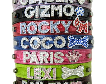 custom bling dog collars
