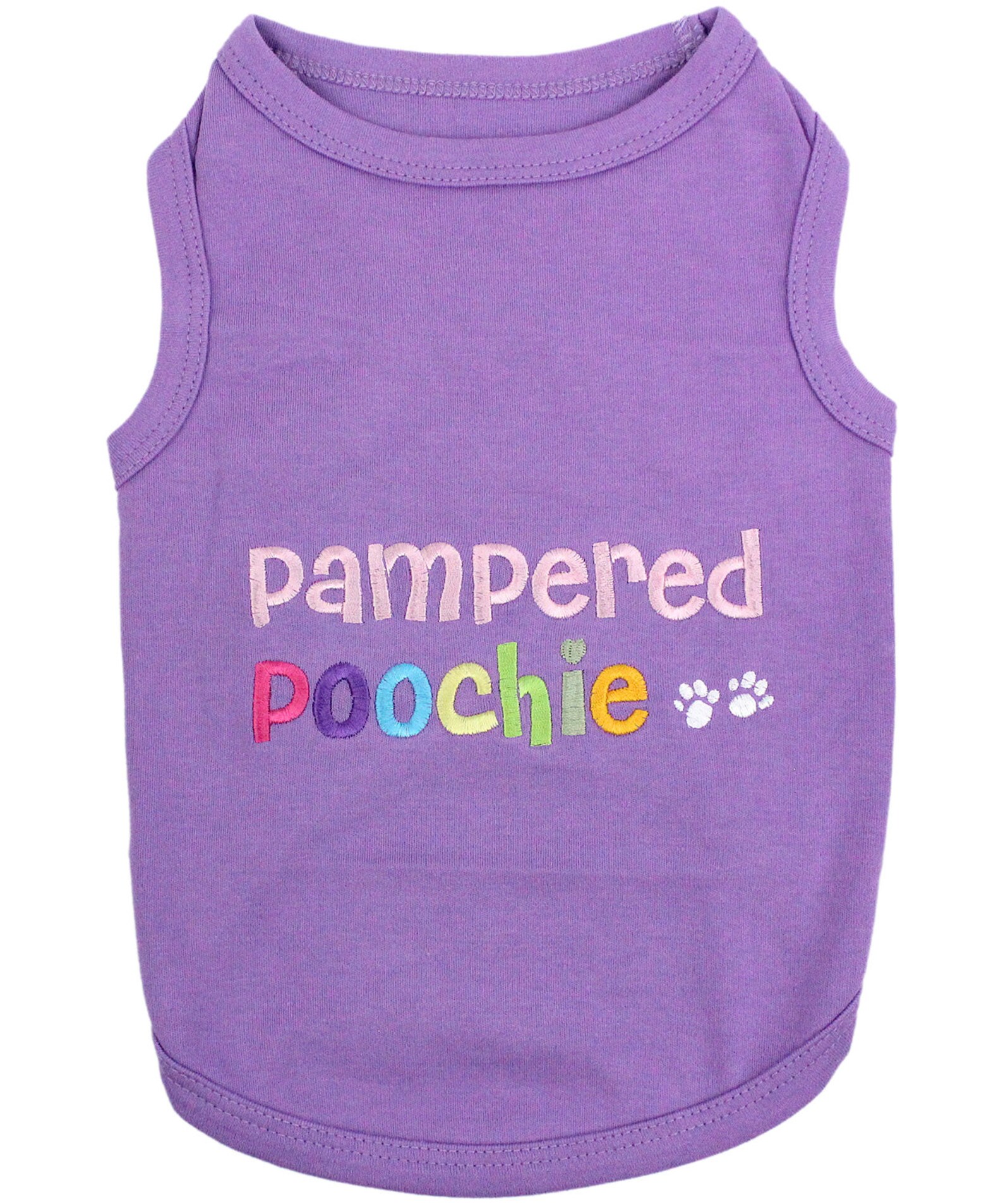 Pampered Poochie Dog Tshirt for Dogs Cats Pets Clothes Tank Etsy