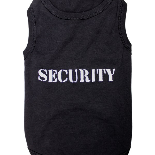 Security Dog T-Shirt for Dogs Cats Pets Clothes Tank Top Tees