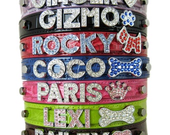 personalized bling dog collars