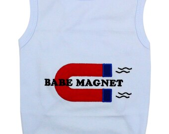 Babe Magnet Dog T-Shirt for Dogs Cats Pets Clothes Tank Top Tees