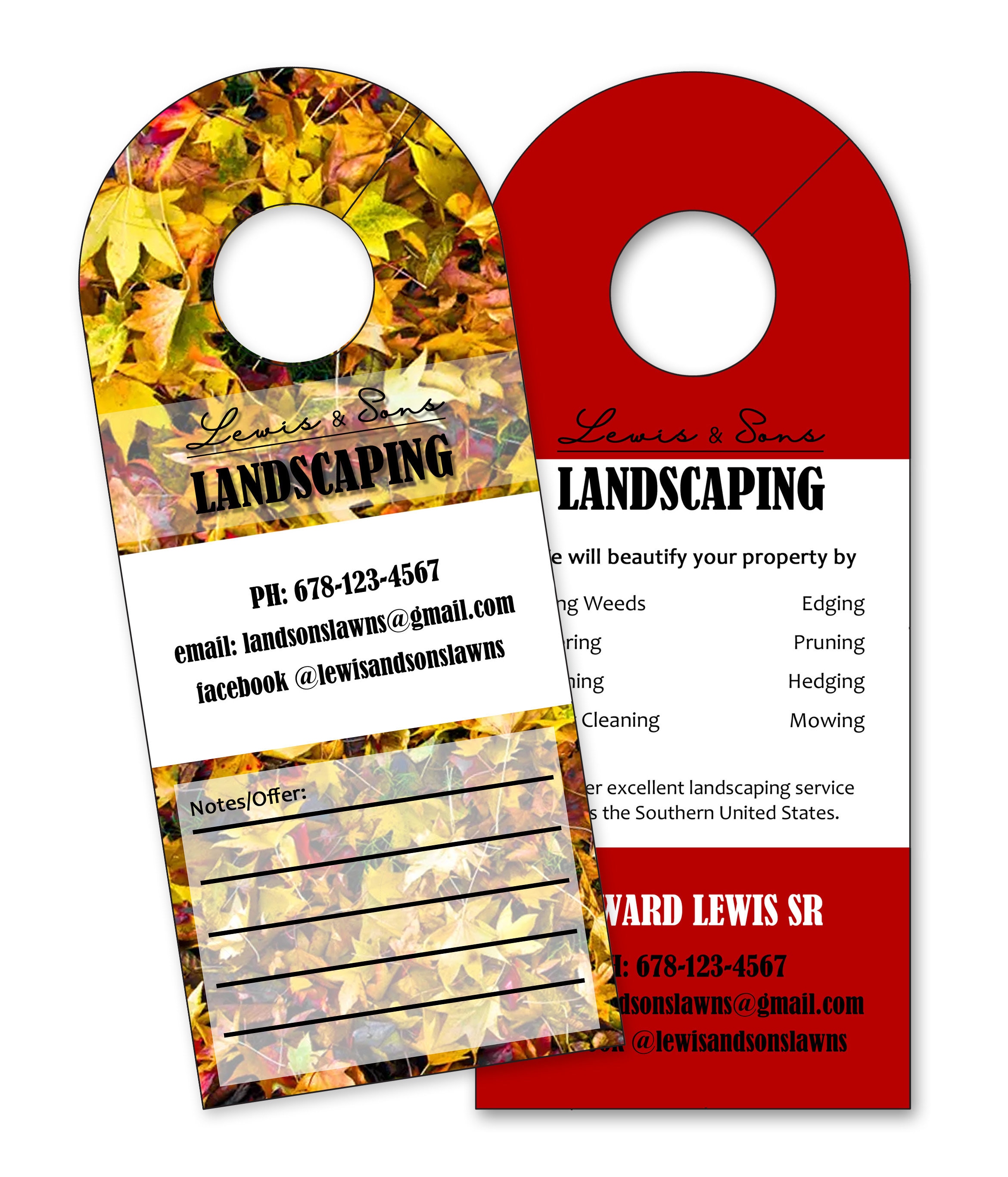 Spa Tags Business Promotional Products Printed Tags Door Hangers Customized Door Hanger