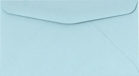 No. 6 3/4 Regular Envelope, Pastel Blue, Commercial Flaps, Response Letters, Small Invoices, 60 lb. Paperweight Il_570xn