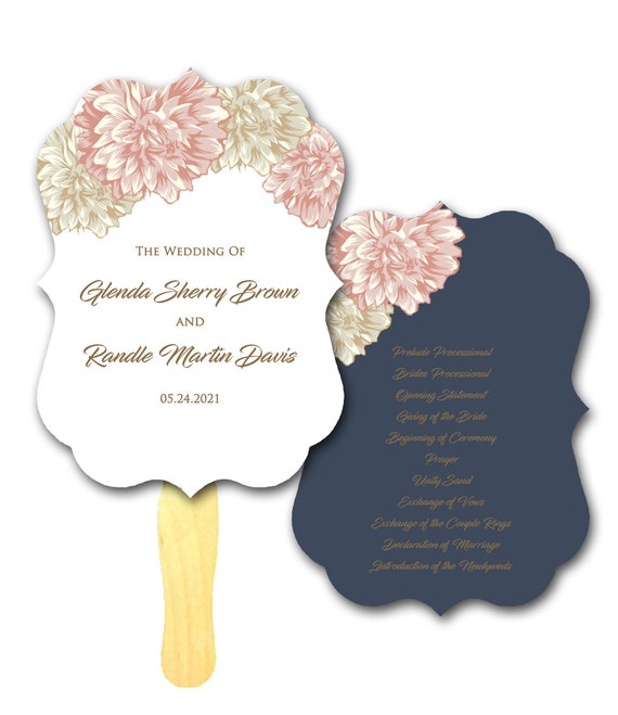 Ceremony Programs Wedding Program 4 Blade Wedding Program Rustic